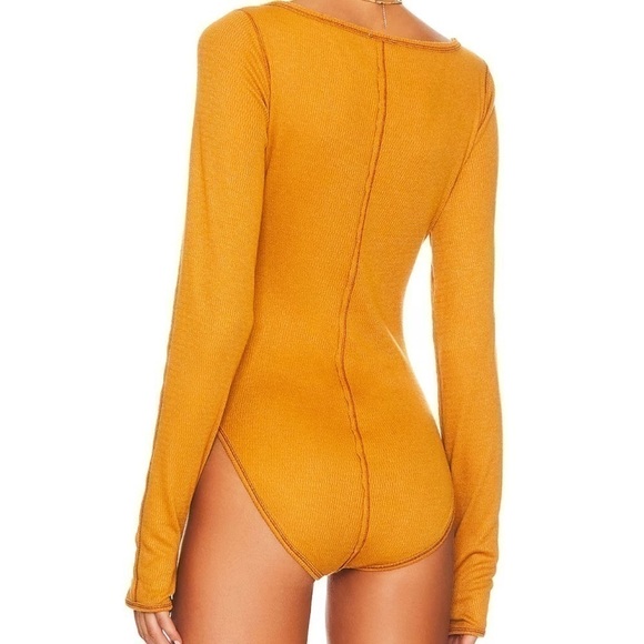 Free People Sloane Bodysuit Amber - Picture 3 of 9